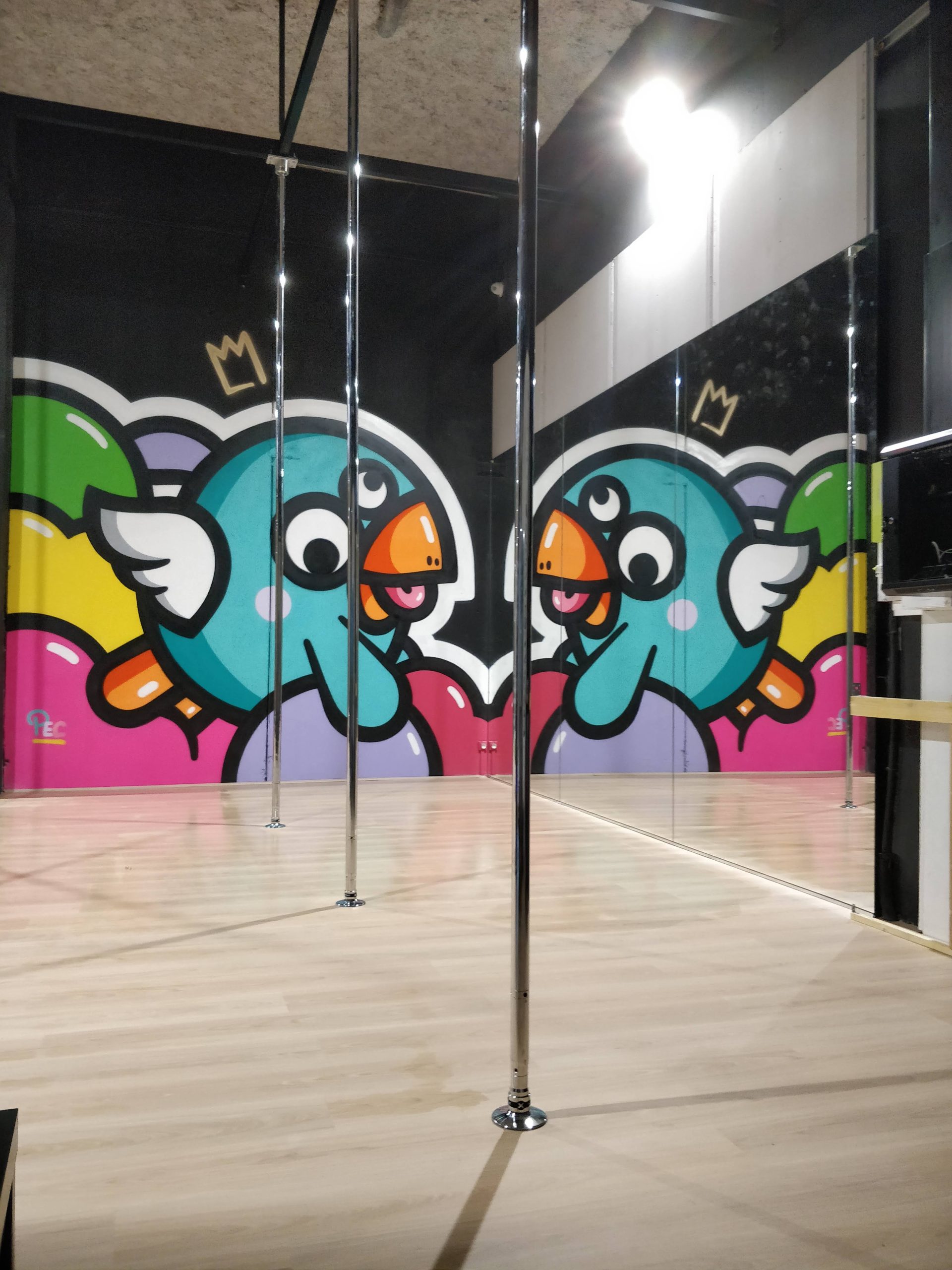 vestiaires studio la milie cerceau et tissu aérien